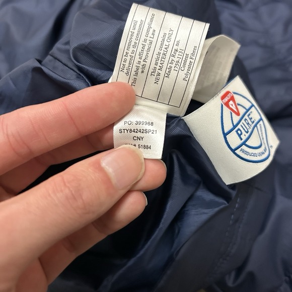 Patagonia Navy Nano Puff Vest Men's Large - Picture 3 of 6